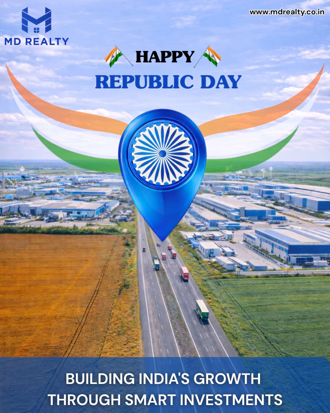 MD realty REPUBLIC dAY Creatives